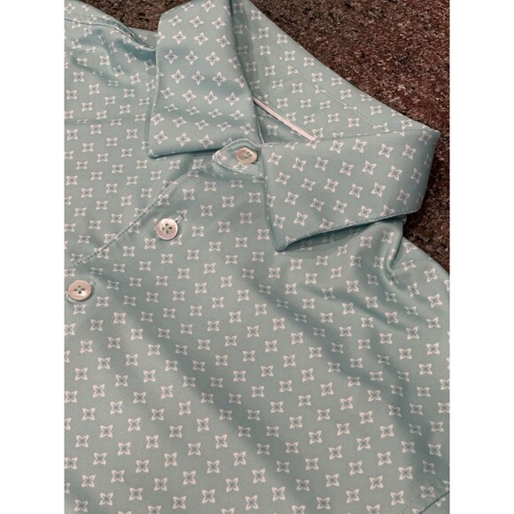 Full TurnThe Frisco Polo Mens S Floral Golf Summer Shirt style‎ IS06808 - Picture 8 of 12